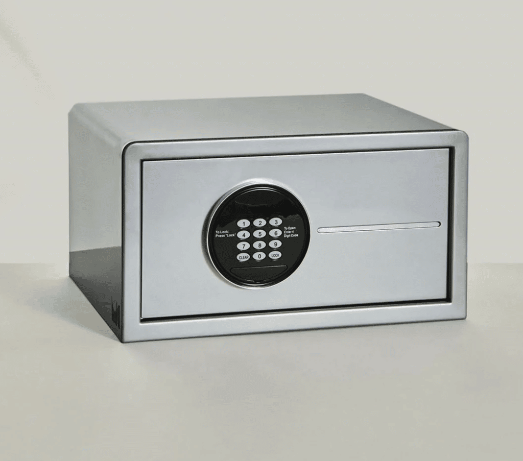 Mini Table Top Safe MyCube Mini Safe Silver | SLX Hospitality