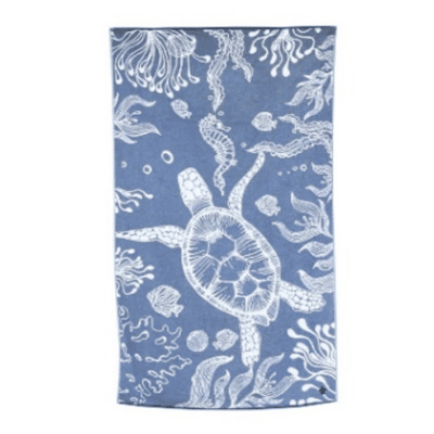 Underwater Turtle Beach Towel 40x72"