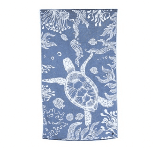 Underwater Turtle Beach Towel 40x72"