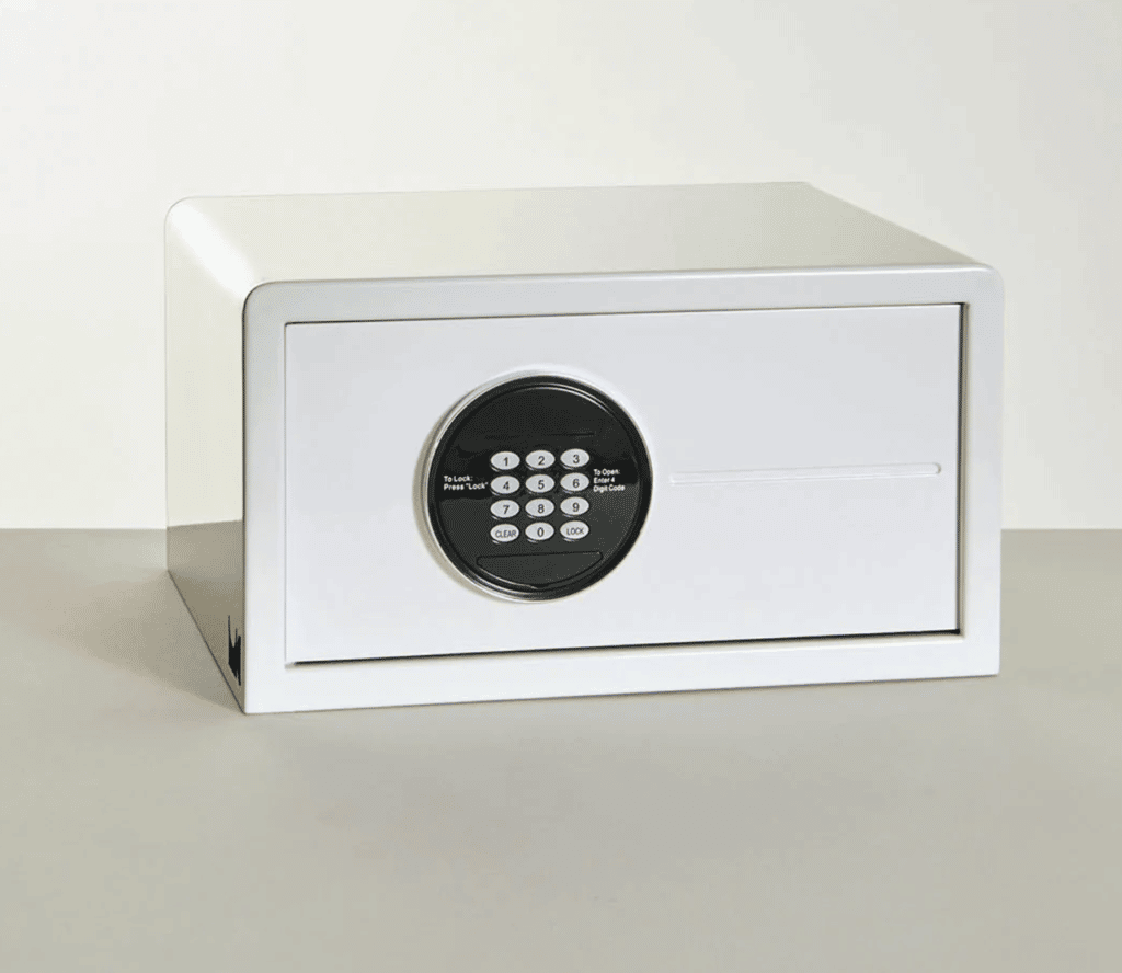 Mini Table Top Safe MyCube Mini Safe White | SLX Hospitality