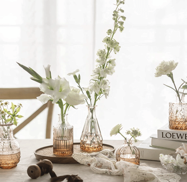 Amber Bud Vases Set of 10 - Image 2