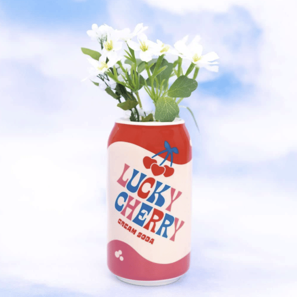Small Decorative Vase Lucky Cherry Cream Soda - Image 2