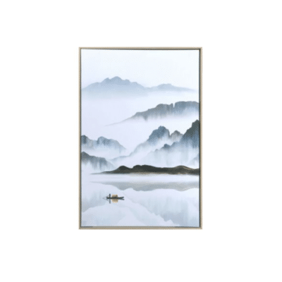 Foggy Lake Hand Painted Giclee