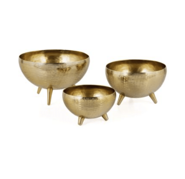 Yves Metal Bowl/Planter, Set/3