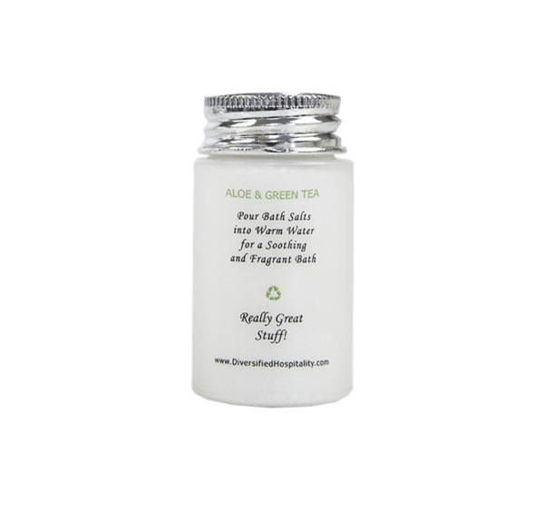 Bath Salts 1.2 oz Aloe & Green Tea - Image 2