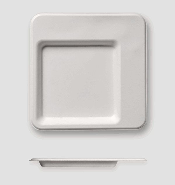 9.5" Pulp Plate, Diamond Pattern