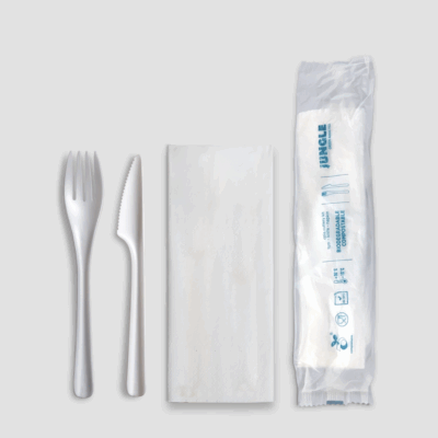 Bloom Natural White Cutlery Kit