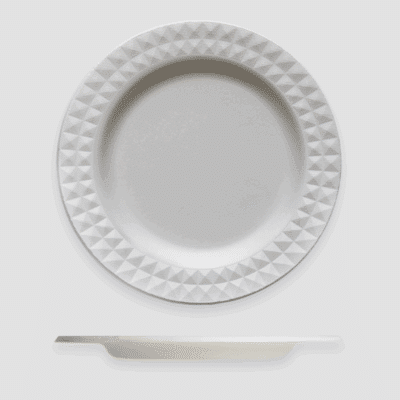 9" Pulp Plate, Décor Pattern