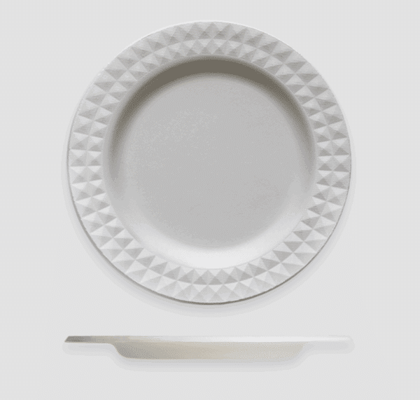 9" Pulp Plate, Décor Pattern
