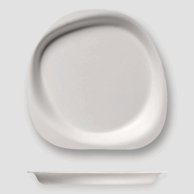 7" Pulp Plate, Stone Pattern