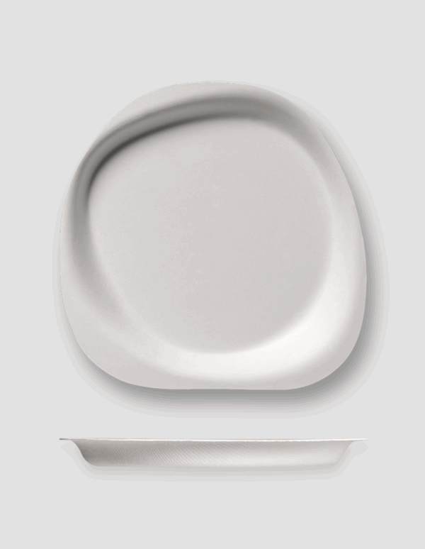 7" Pulp Plate, Stone Pattern