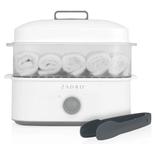 Towel Steamer With Tongs